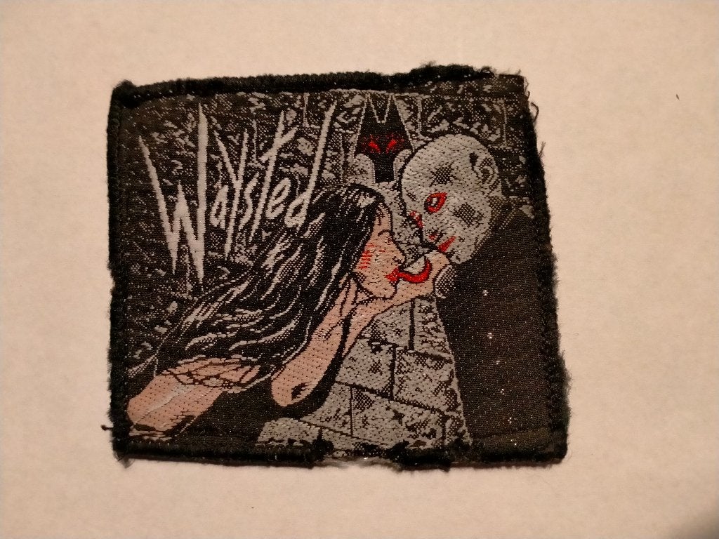 Waysted vintage logo patch embleem gebruikt rock hardrock, Ophalen of Verzenden, Gebruikt, Kleding