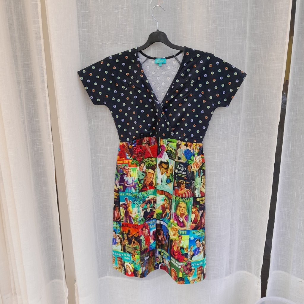 jurk lalamour multicolor L, Meerkleurig, Maat 42/44 (L), Ophalen of Verzenden, Zo goed als nieuw