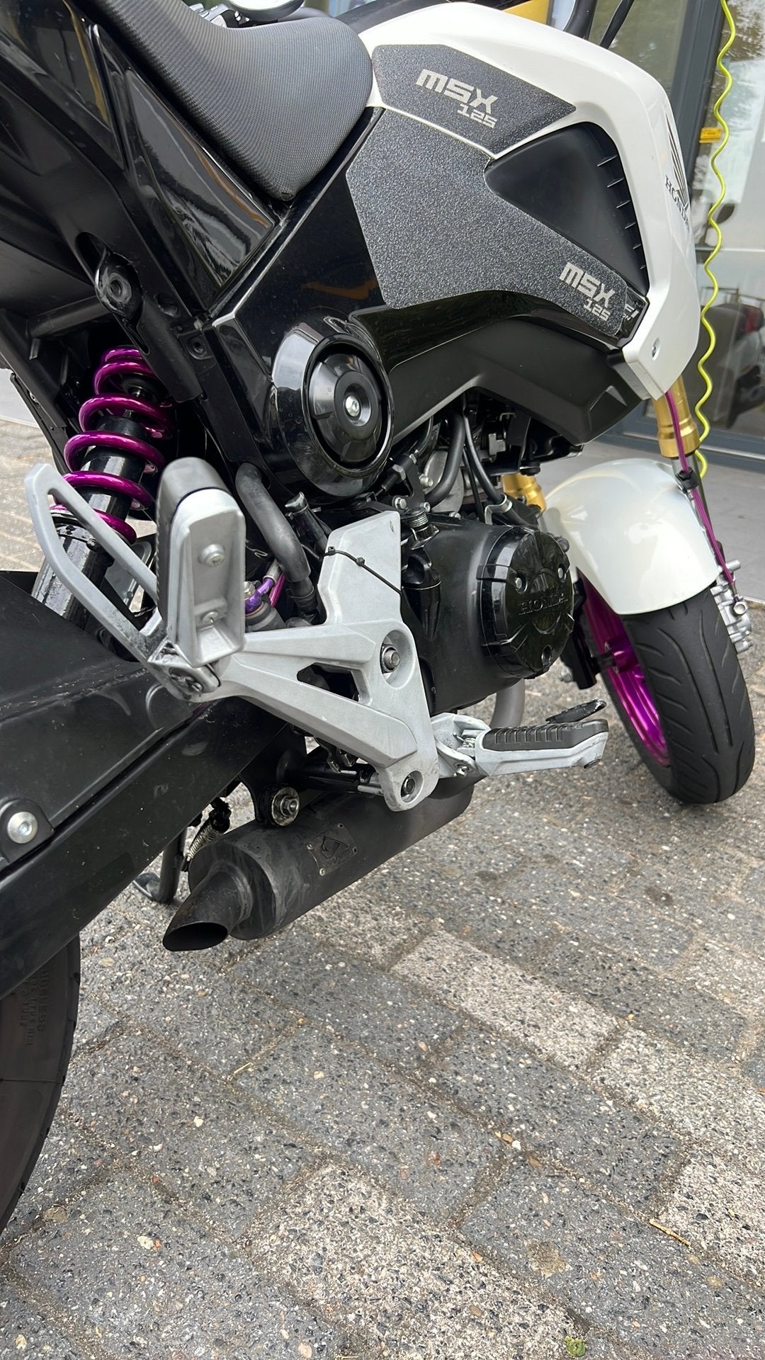Honda msx 125 grom MAD shorty uitlaat, Ophalen, Gebruikt