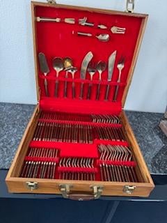 Prachtig bestek Solid brons, Ophalen of Verzenden, Zo goed als nieuw, Overige materialen, Vaatwasserbestendig