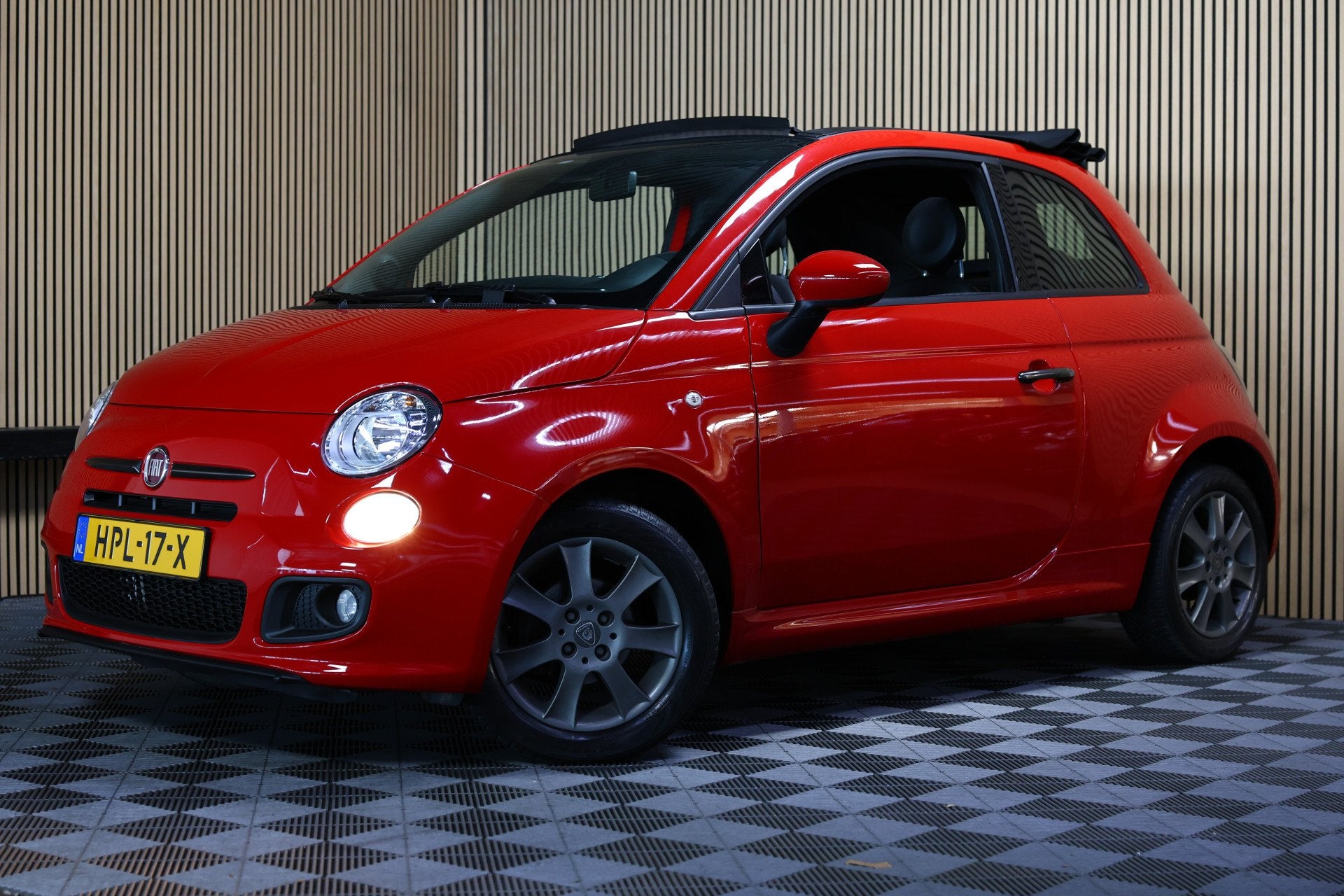 Fiat 500 1.2 LOUNGE CABRIO SPORT AVM AIRCO OPEN DAK CITY "13, Auto's, Euro 5, Start-stop-systeem, 4 cilinders, Bedrijf