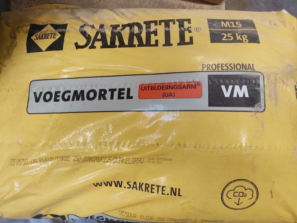 voegmortel, Ophalen, Nieuw, Overige typen