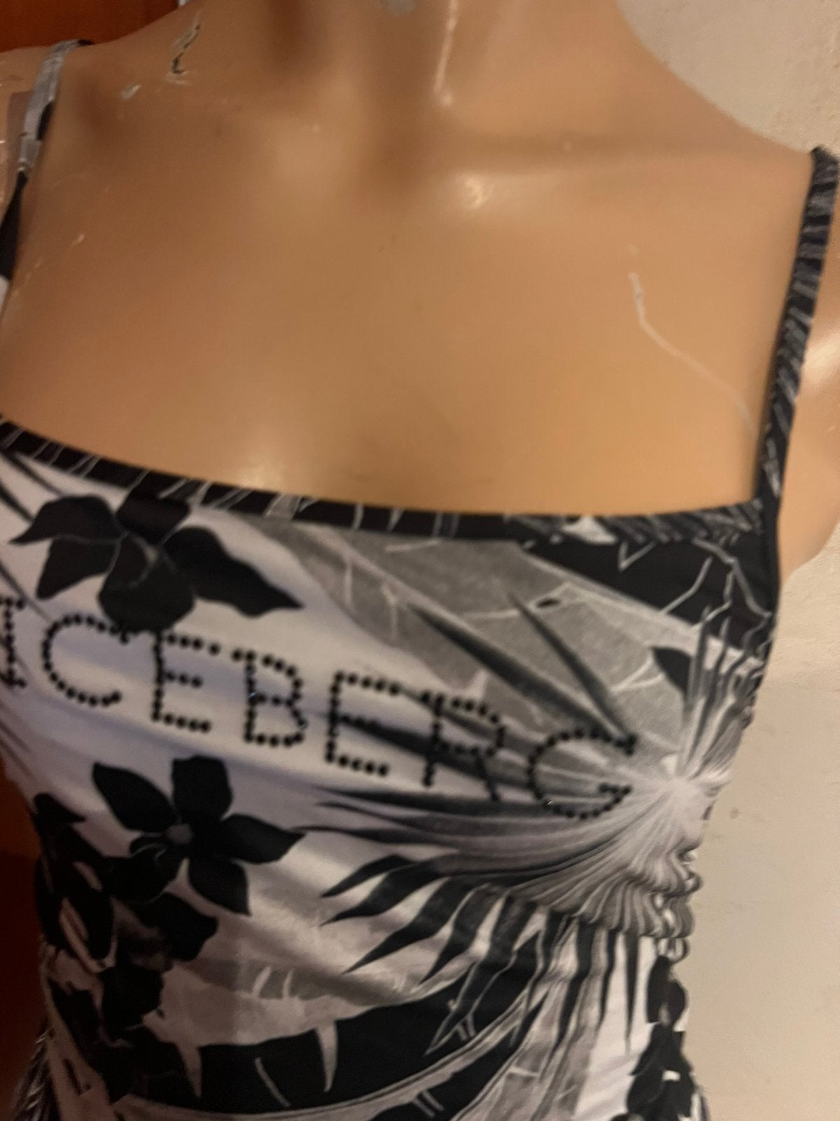 ICEBERG Badpak en tuniek met strass nieuw met kaartjes S, Zwart, G, Nieuw, Badpak