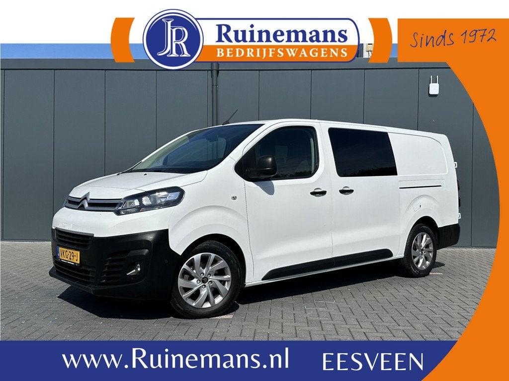 Citroën Jumpy 2.0 BlueHDI 180 PK / AUTOMAAT / L3H1 / DUBBEL, Gebruikt, Euro 6, 4 cilinders, Wit