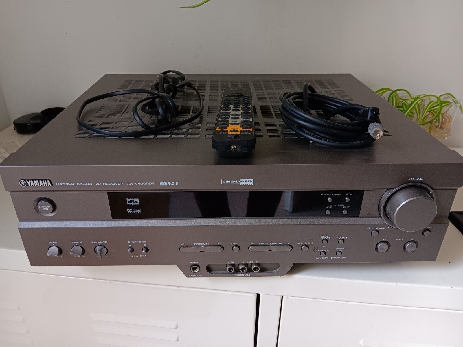 Yamaha RX-V430RDS AV Receiver met afstandsbediening, Ophalen of Verzenden, 60 tot 120 watt, Yamaha