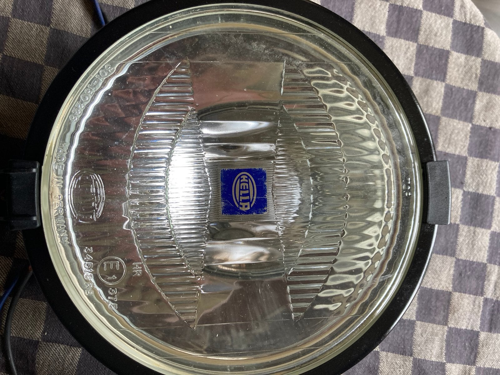 Oldtimer 2 Hella verstralers met stads licht met covers, Auto-onderdelen, Ophalen of Verzenden, Gebruikt