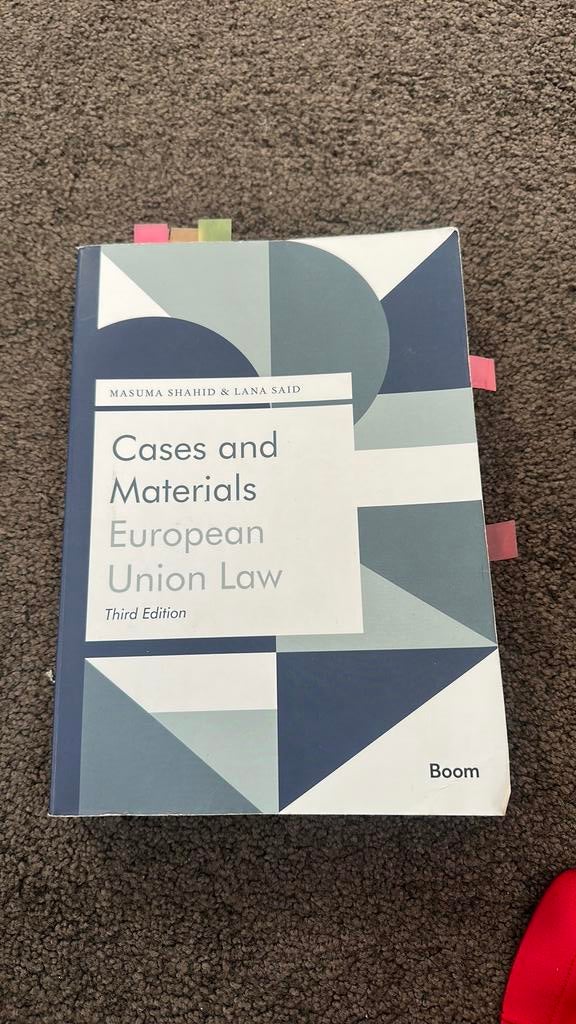 M.K. Shahid - Cases and Materials European Union Law, Sociale wetenschap, Ophalen of Verzenden, Zo goed als nieuw, M.K. Shahid; L. Said