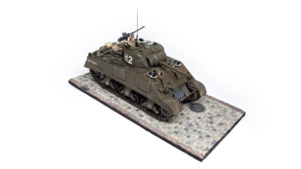 1/35 Schaalmodel Sherman tank, Ophalen, Tank, 1:32 tot 1:50, Zo goed als nieuw