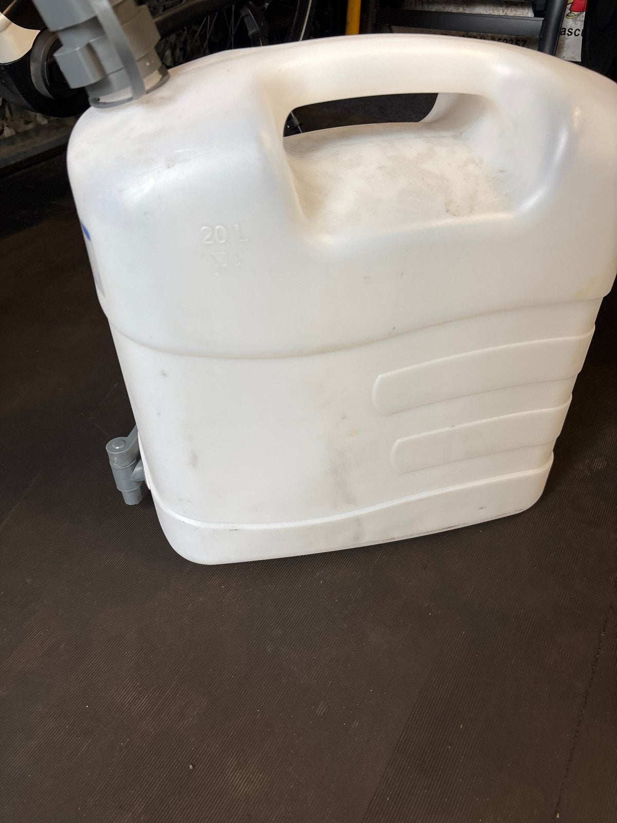 20L Jerrycan met kraantje en vulslang, Ophalen, Gebruikt