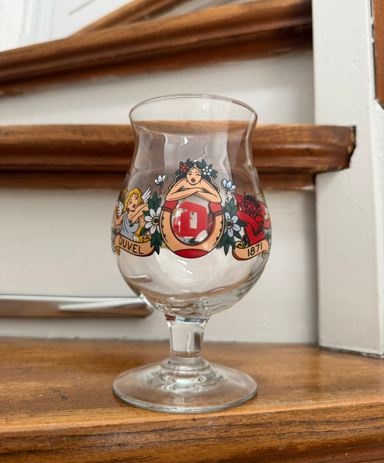 Duvel bierglas Morrison Schiffmacher 2020, Ophalen of Verzenden, Zo goed als nieuw, Glas of Glazen, Duvel