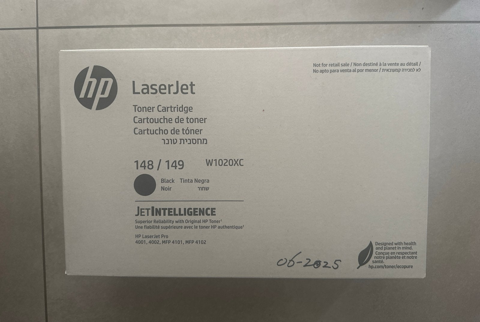 HP LaserJet Toner Cartridge W1020XC Zwart, Computers en Software, Printerbenodigdheden, Ophalen of Verzenden, Nieuw, Toner