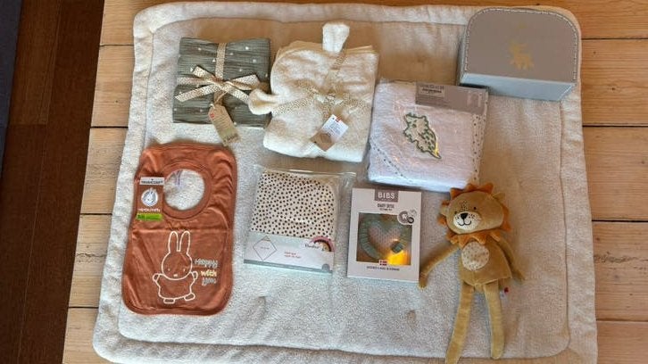 Luxe kraamcadeau set - NIEUW - compleet pakket voor baby, Kinderen en Baby's, Ophalen of Verzenden, Nieuw, Kraamcadeau