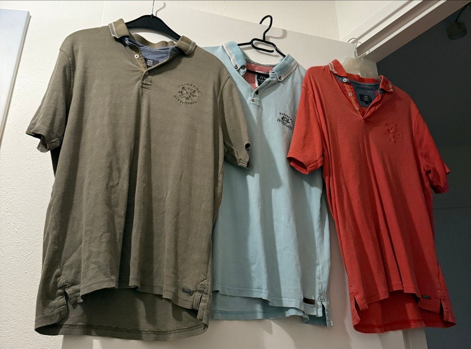 Set van 3 Human Nature polo shirts - Maat L, Ophalen of Verzenden, Gedragen, Maat 52/54 (L), Bruin