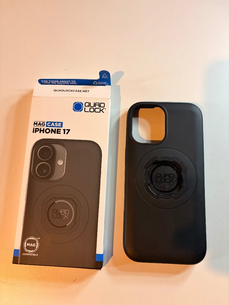 Quadlock Mag Hoesje iPhone 17, Kunststof, IPhone 17, Zwart, Quad Lock
