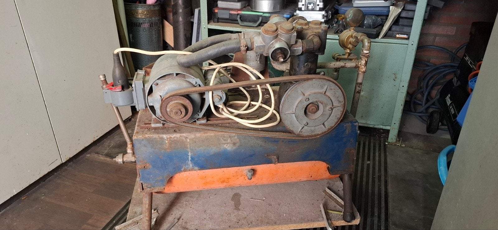 Gebruikte Atlas compressor met drukmeter, Ophalen of Verzenden