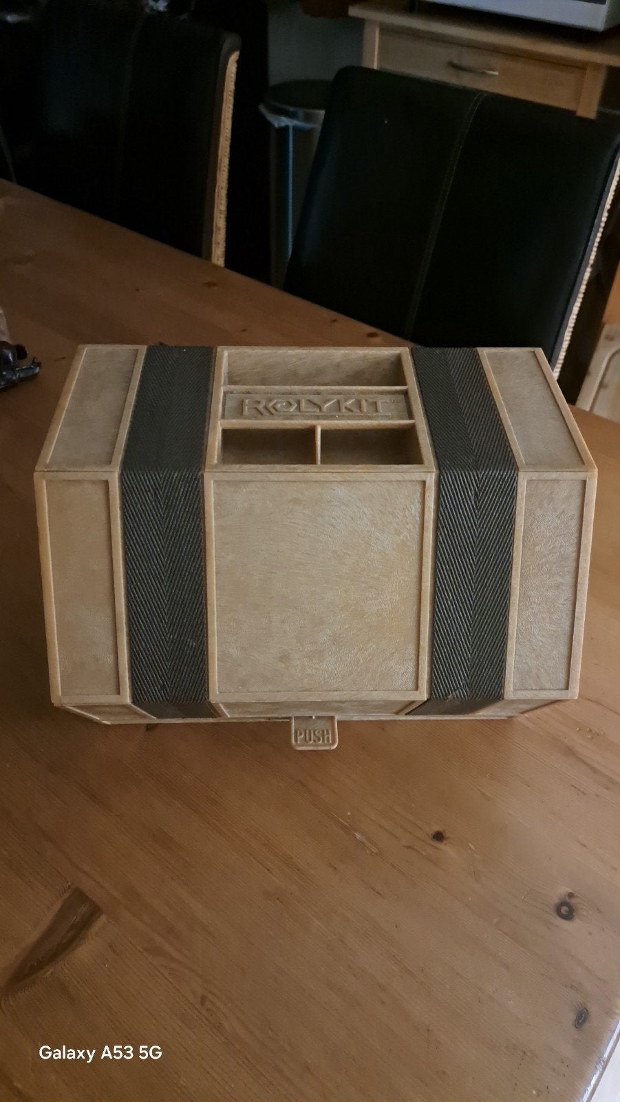 Vintage Rolykit opbergdoos - Handig en compact, Gebruikt, Overige thema's, Gereedschap of Toebehoren, Ophalen of Verzenden