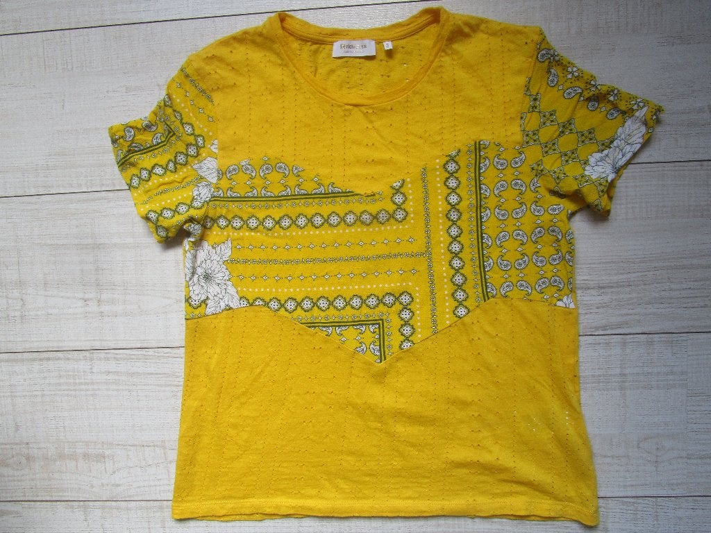 Bloesje/top RICH & ROYAL mt 38  knal-geel., Maat 38/40 (M), Verzenden, Geel, Zo goed als nieuw
