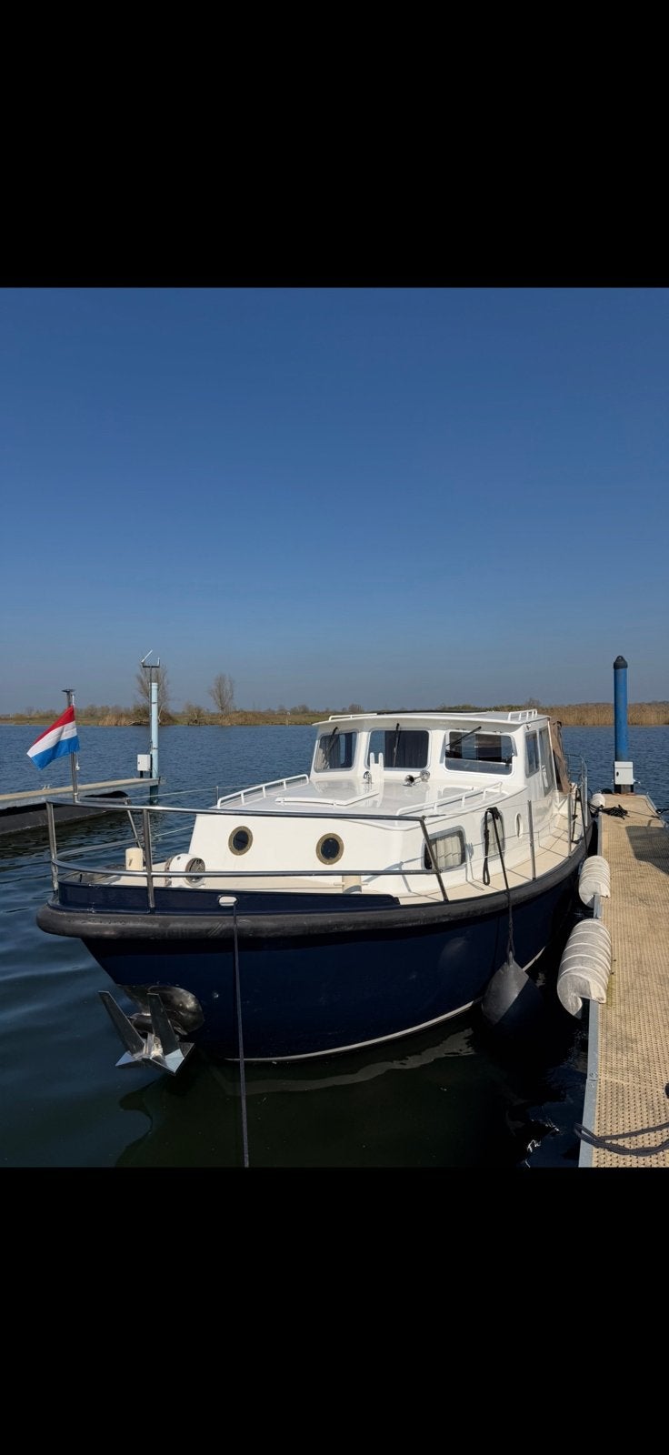 Werfgebouwde Kok Vlet bj 1980, Watersport en Boten, Ophalen, 110 cm, Boegschroef, Zo goed als nieuw