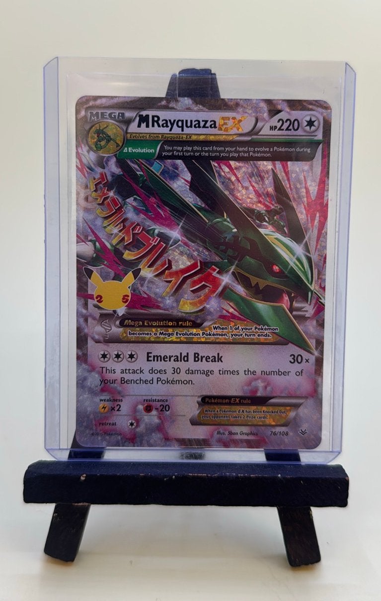 Mega rayquaza ex celebrations 25 jaar 76/108, Ophalen of Verzenden, Zo goed als nieuw