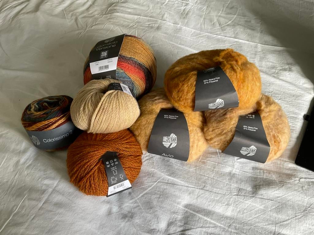 Diverse bollen wol en garen - Lana Grossa, Gomitolo, Ophalen of Verzenden, Nieuw, Breien of Haken, Wol of Garen