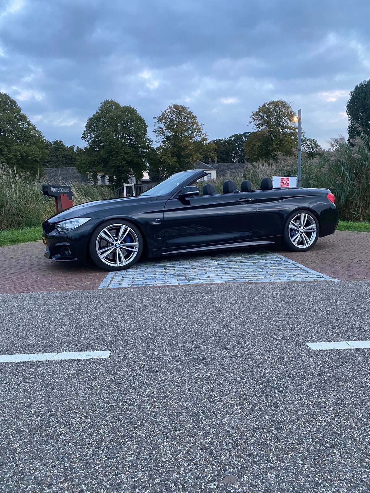 BMW 4-Serie 435I M Sport 3.0 Cabrio 2014 H&K - HUD - LEDER, Auto's, Dealer onderhouden, Achterwielaandrijving, Zwart, 4-Serie