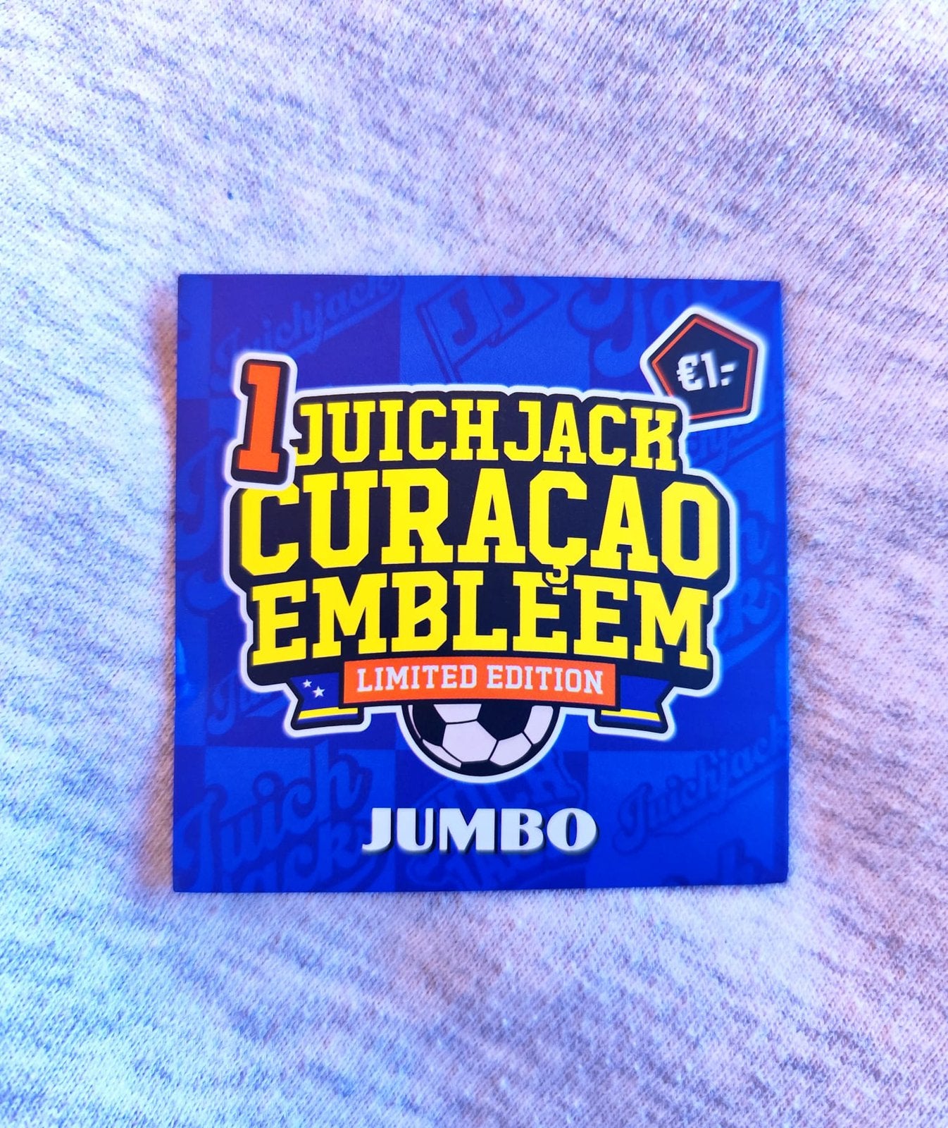 Jumbo Juichjack Curaçao Limited Edition Embleem, Ophalen of Verzenden, Nieuw, Plaatje