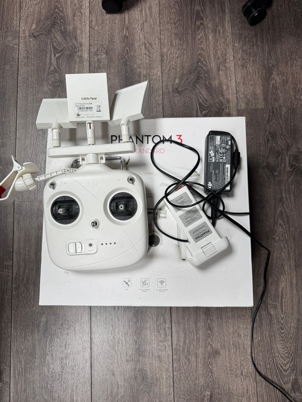 DJI Phantom 3 standard, Cameradrone, 100 tot 1000 meter, Altitude Hold, Gebruikt
