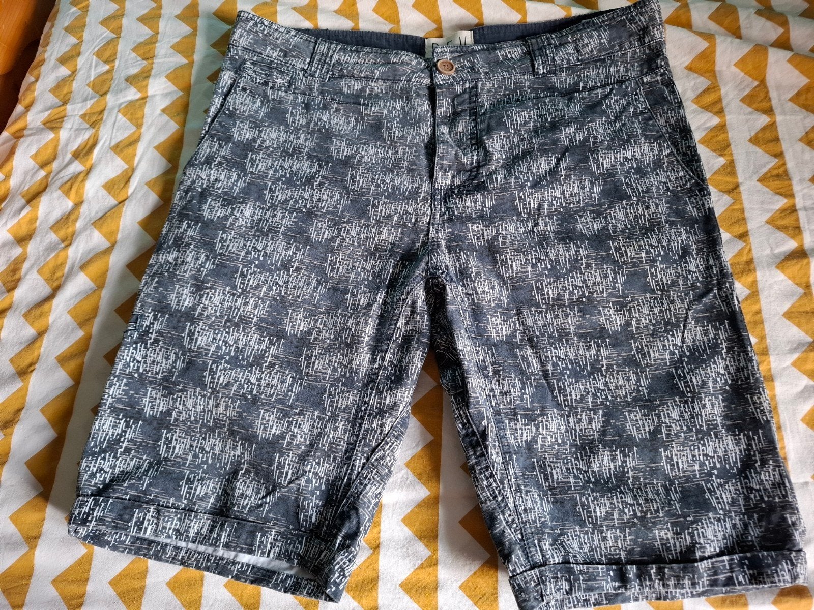 REV Revelation Heren Shorts - Maat L, Maat 52/54 (L), Blauw, Ophalen of Verzenden, Gedragen
