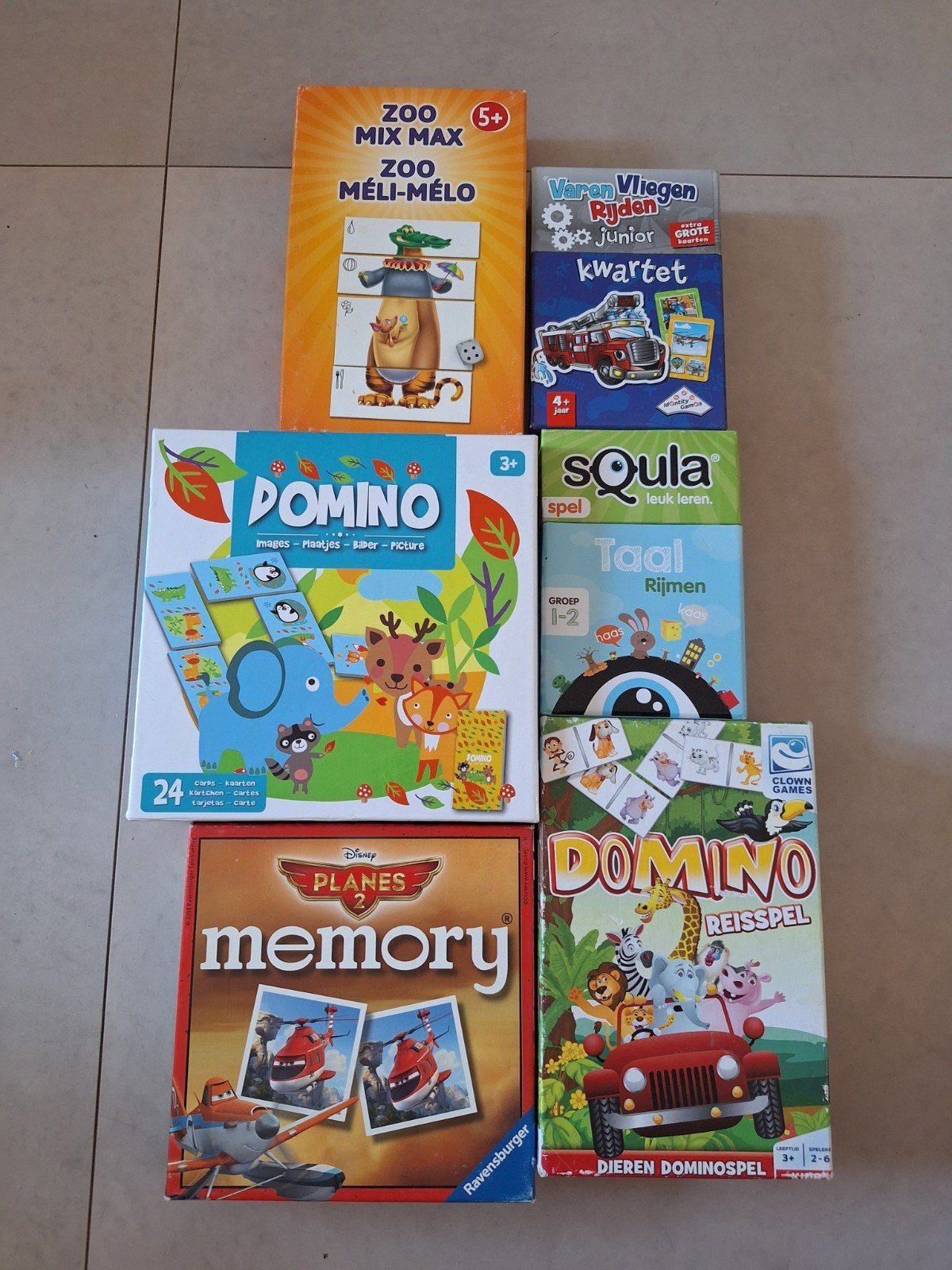 Meerdere spellen, o.a. Zoo mix max, domino, kwartet, Een of twee spelers, Ophalen of Verzenden, Gebruikt, Ravensburger