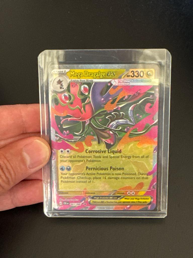 Mega Dragalge EX Pokémon Kaart - Zeldzaam en Krachtig, Ophalen of Verzenden, Nieuw, Losse kaart