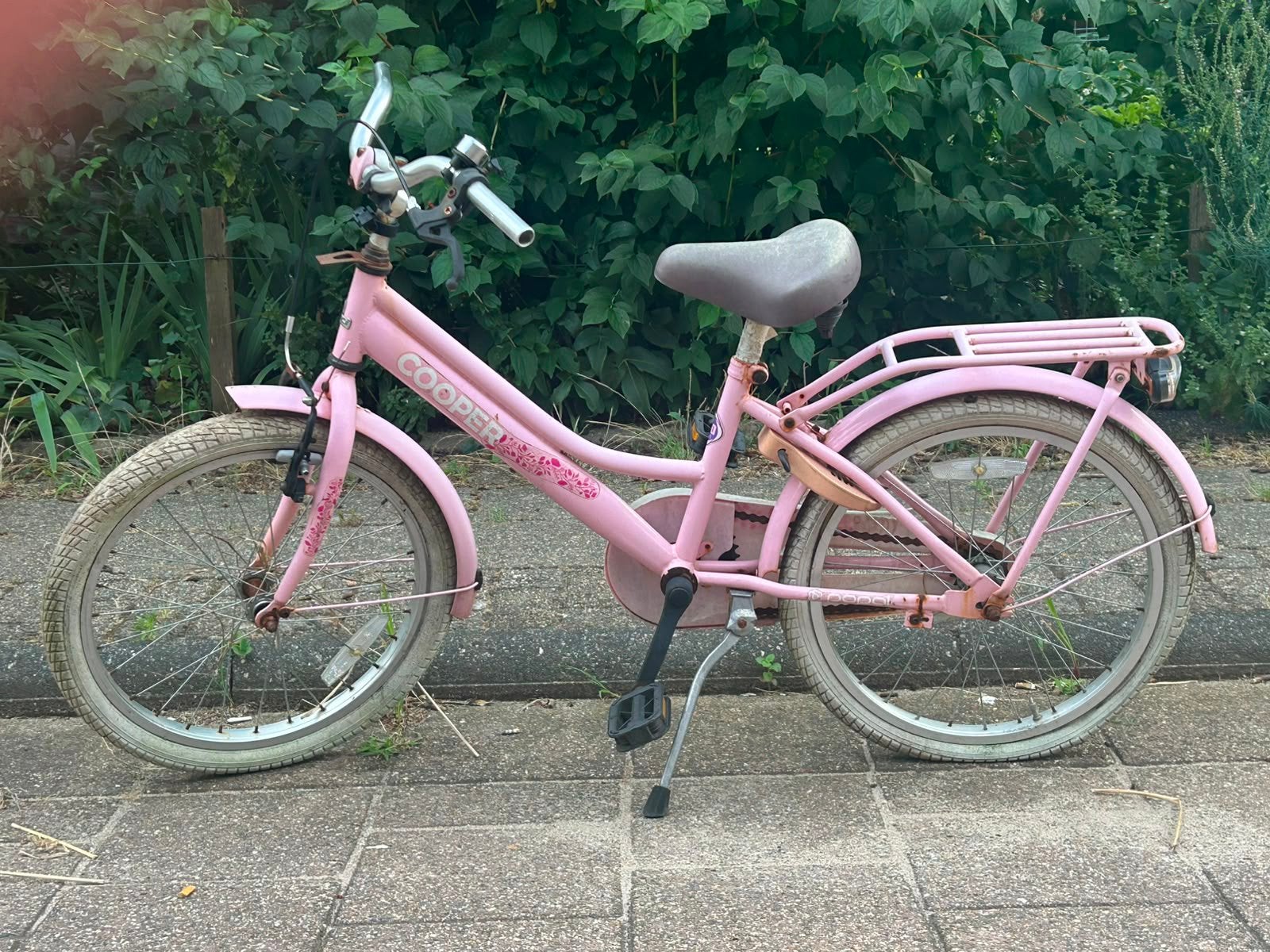 Roze meisjesfiets 20 inch, Ophalen, Gebruikt, Terugtraprem, 20 inch
