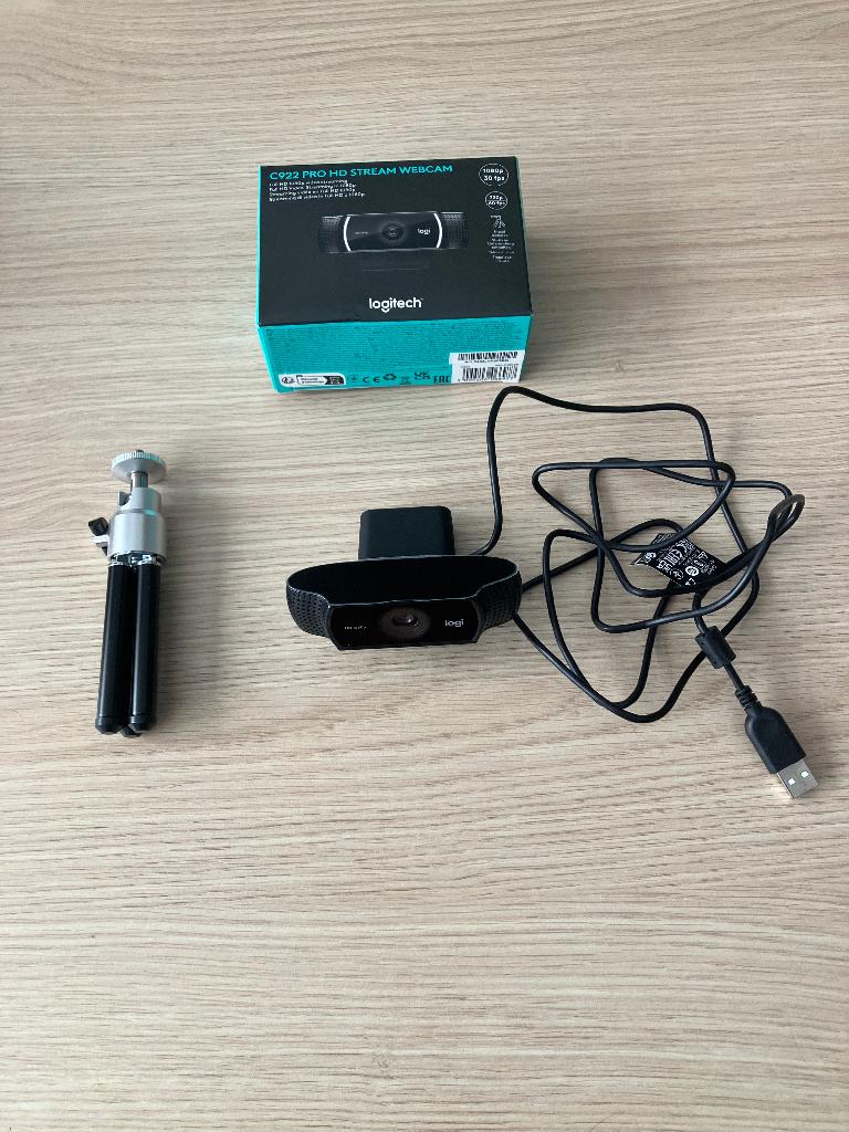 Logitech C922 Pro Stream Webcam, Computers en Software, Webcams, Zo goed als nieuw, Bedraad, Ophalen