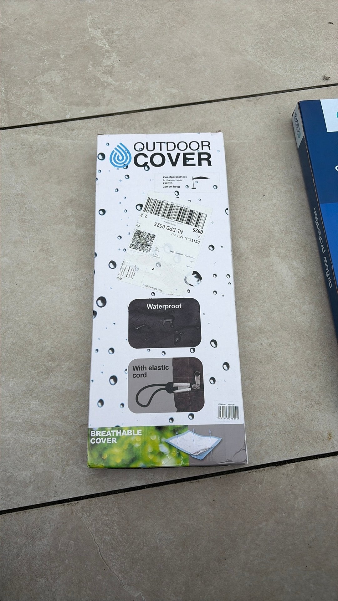 Outdoor cover voor zweefparasol 250 cm hoog, Ophalen of Verzenden, Nieuw, Parasolhoes