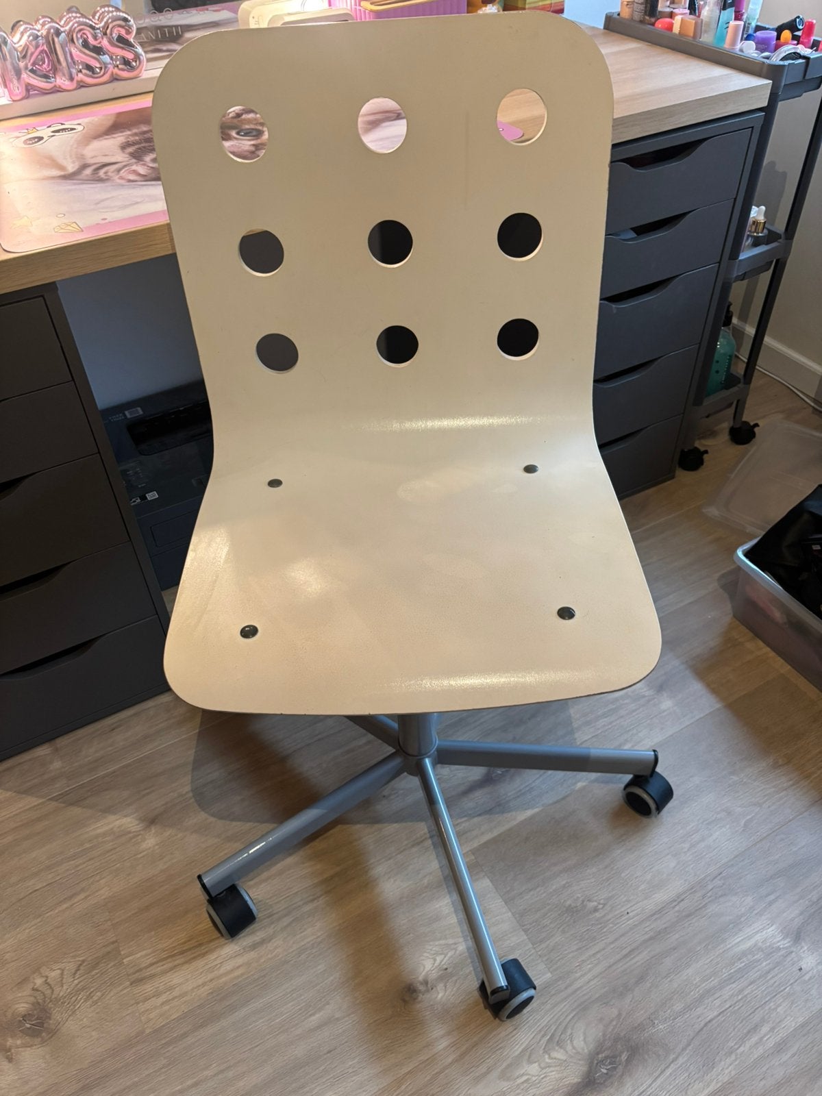 Ikea jules kinderbureaustoel, Ophalen, Gebruikt, Wit