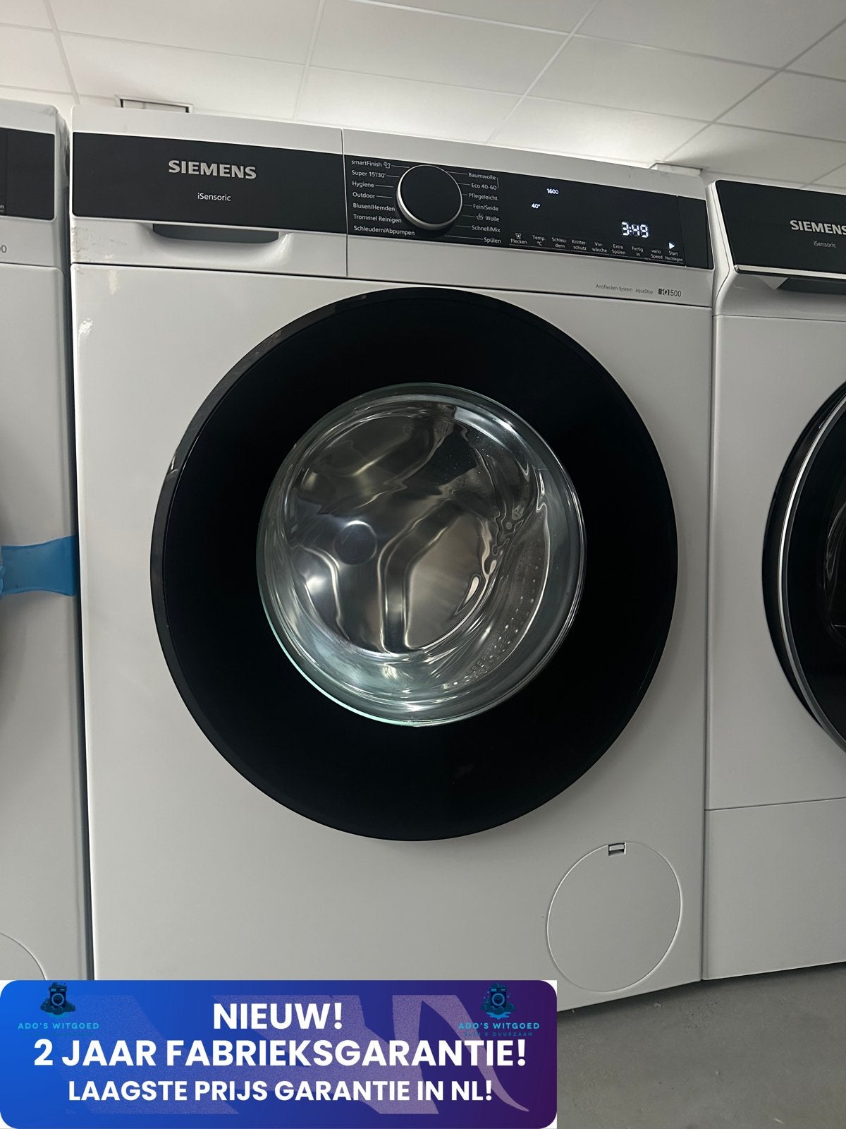 SIEMENS IQ500 10KG 1600T WASMACHINE speedPack L, Minder dan 85 cm, SIEMENS, Info@adoswitgoed.nl, Nieuw