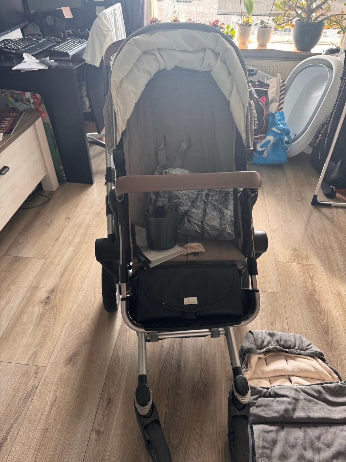 Joolz Day kinderwagen - Grijs, Kinderen en Baby's, Kinderwagens en Combinaties, Ophalen, Gebruikt, Combiwagen, Met reiswieg