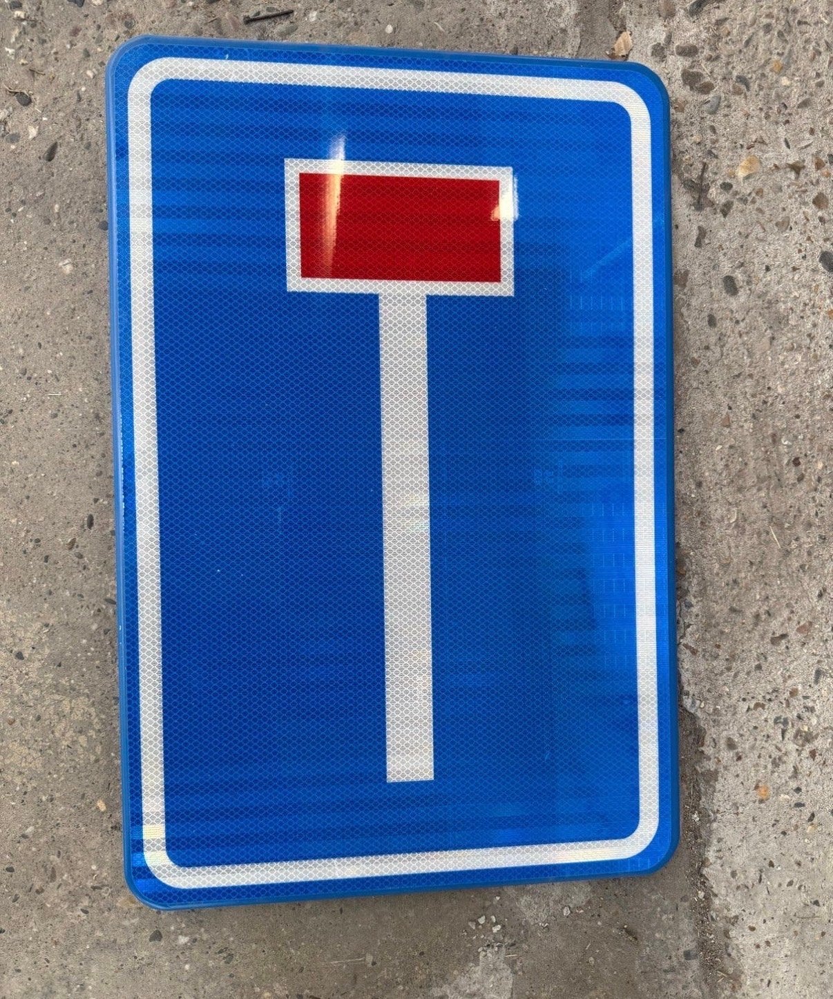 Reflecterend verkeersbord doodlopende weg, Ophalen of Verzenden