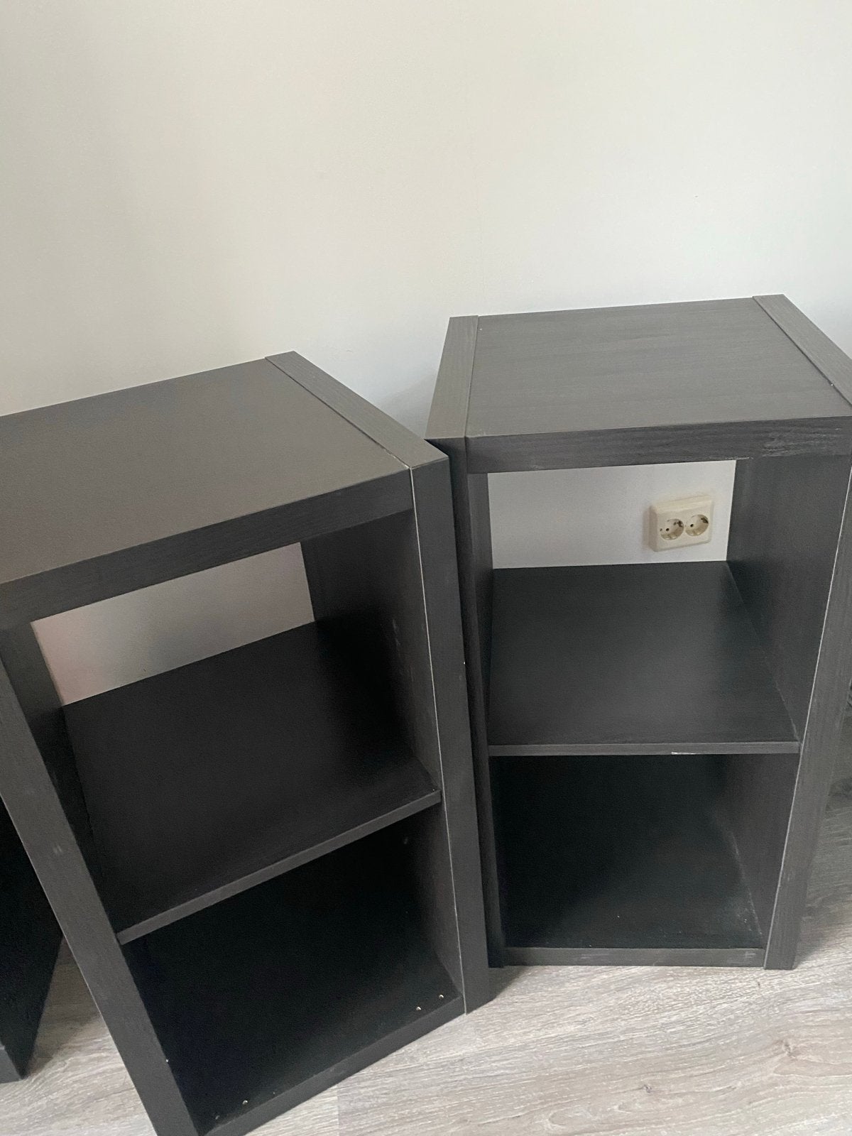 2x Lage Zwarte Billy Boekenkasten - IKEA, Ophalen, Met plank(en), Minder dan 50 cm, Gebruikt