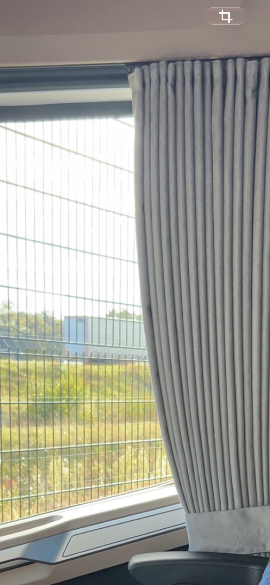 Zijgordijnen en raamband grijs, voor vrachtwagen, Verzenden, Nieuw, Overige merken, Interieur en Bekleding