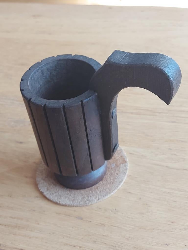 Antiek houten drinkbeker, Antiek en Kunst, Ophalen of Verzenden