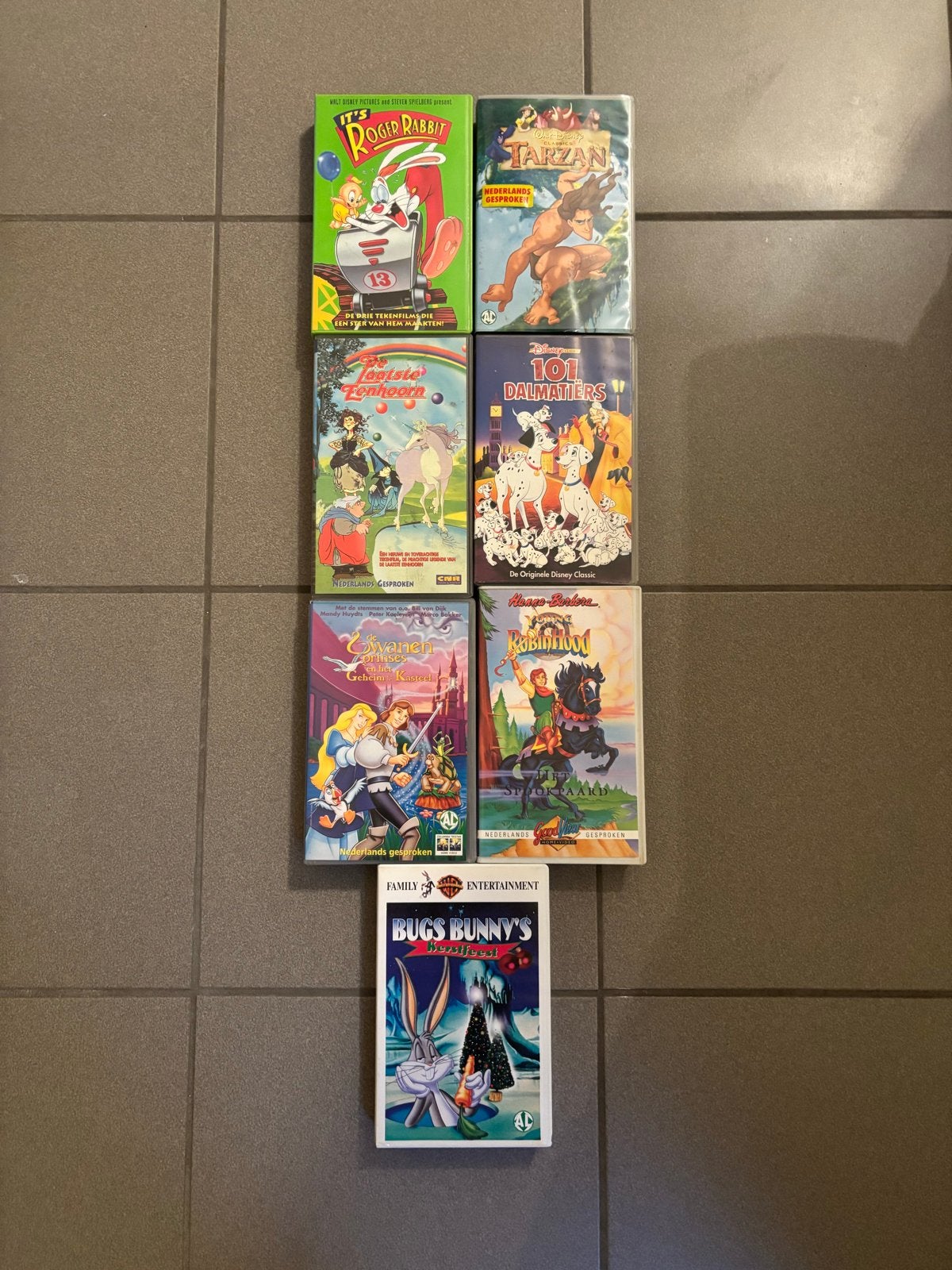 VHS Disney en meer - 7 kinderfilms, Nederlands ondertiteld, Alle leeftijden, Kinderfilm, Ophalen of Verzenden