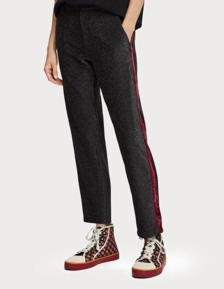 Maison scotch lurex  broek maat XS, Zwart, Nieuw, Scotch & Soda, Ophalen of Verzenden