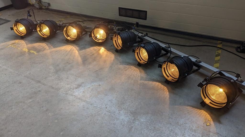Dynamic ACL aircraft sets 8x PAR64 incl. lampen & kabels, Muziek en Instrumenten, Licht en Laser, Ophalen, Gebruikt, Licht