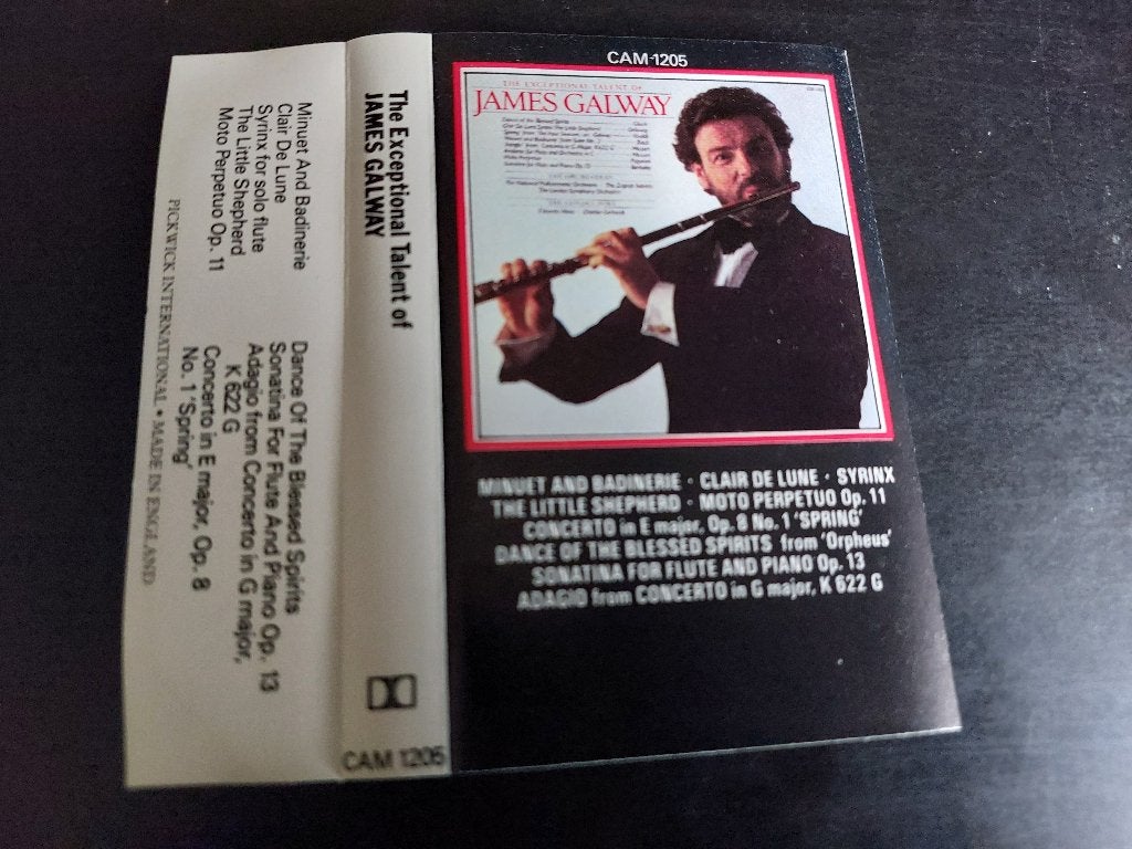 JAMES GALWAY - THE EXCEPTIONAL TALENT OF (MC), Klassiek, 1 bandje, Ophalen of Verzenden, Zo goed als nieuw