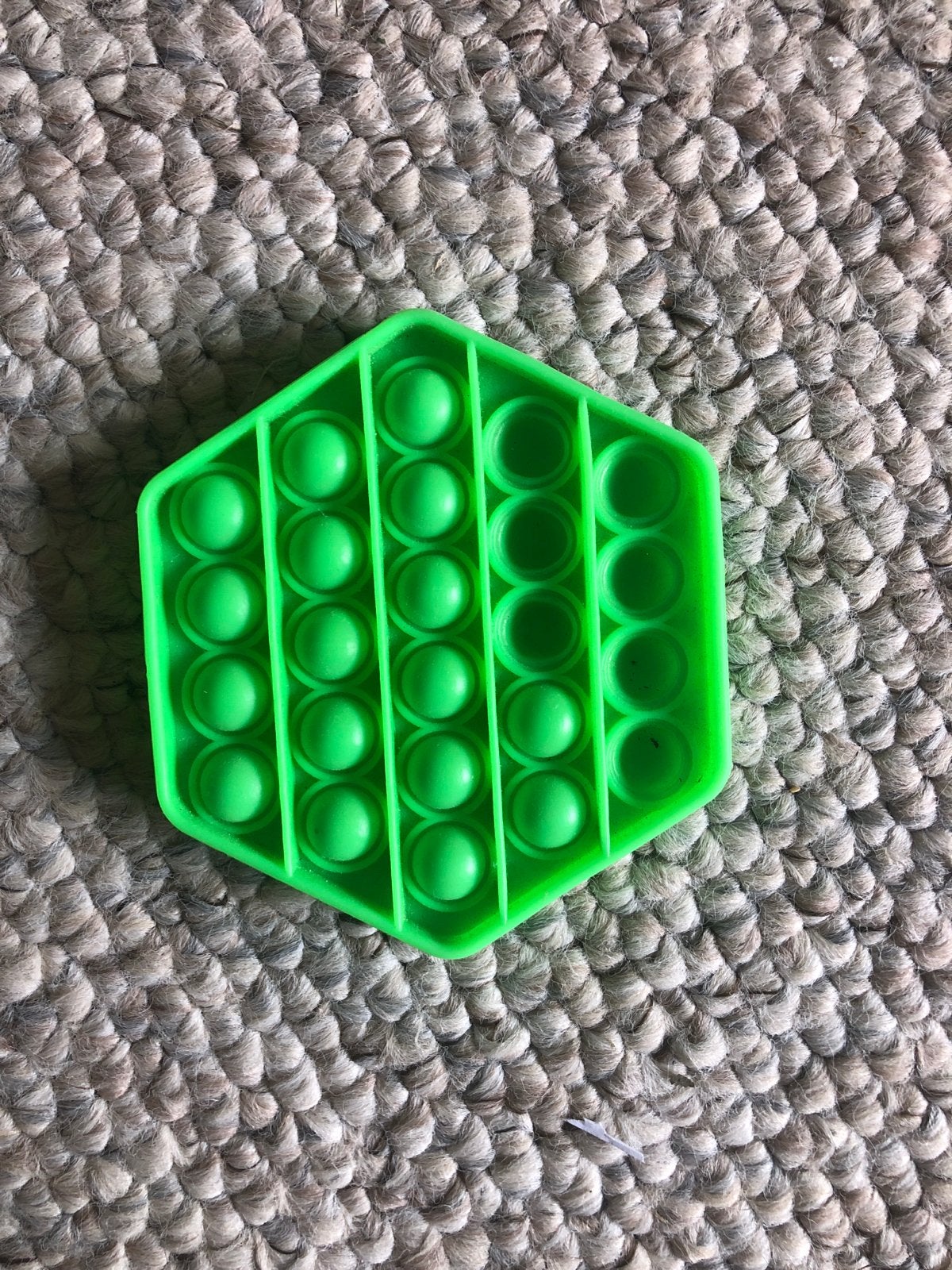 Groene Pop It Fidget Toy - Hexagon, Kinderen en Baby's, Speelgoed | Overig, Ophalen of Verzenden, Gebruikt, Jongen of Meisje