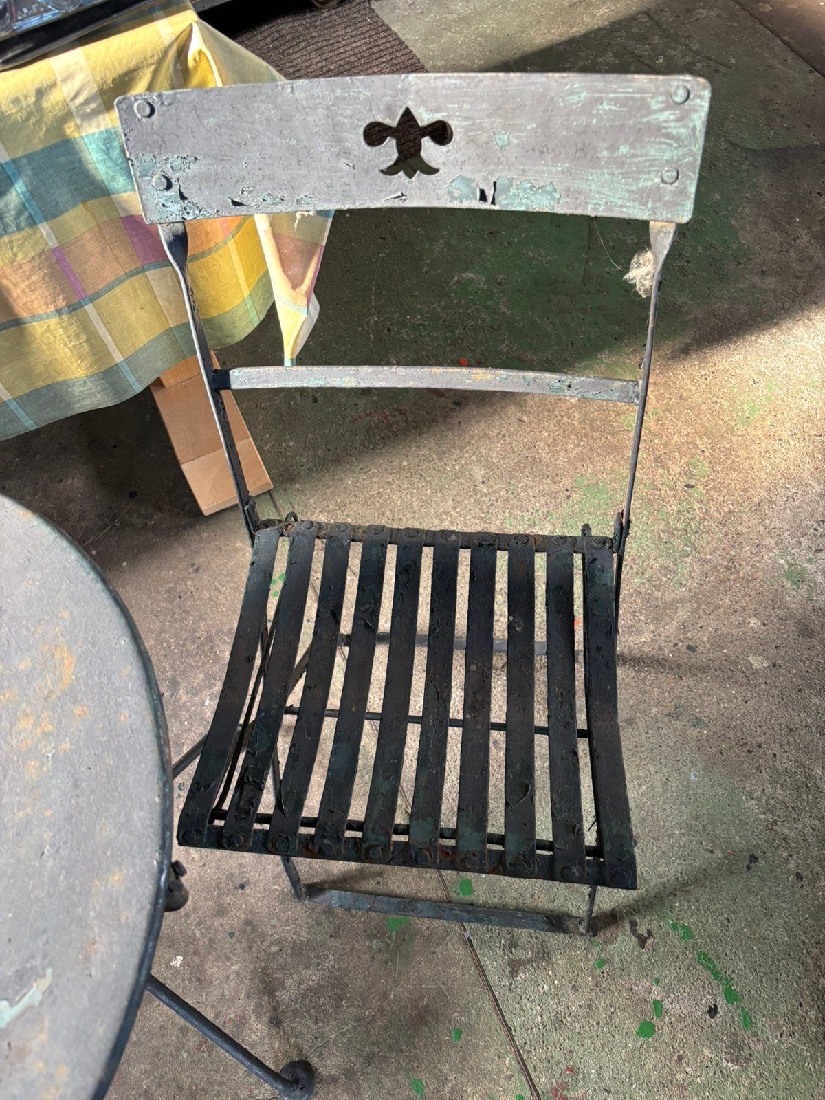 Bistroset, Tuin en Terras, Ophalen, Gebruikt, Metaal