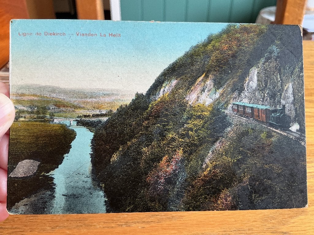 Trein vianden Luxemburg, Verzenden, Voor 1920, Ongelopen, Voertuig