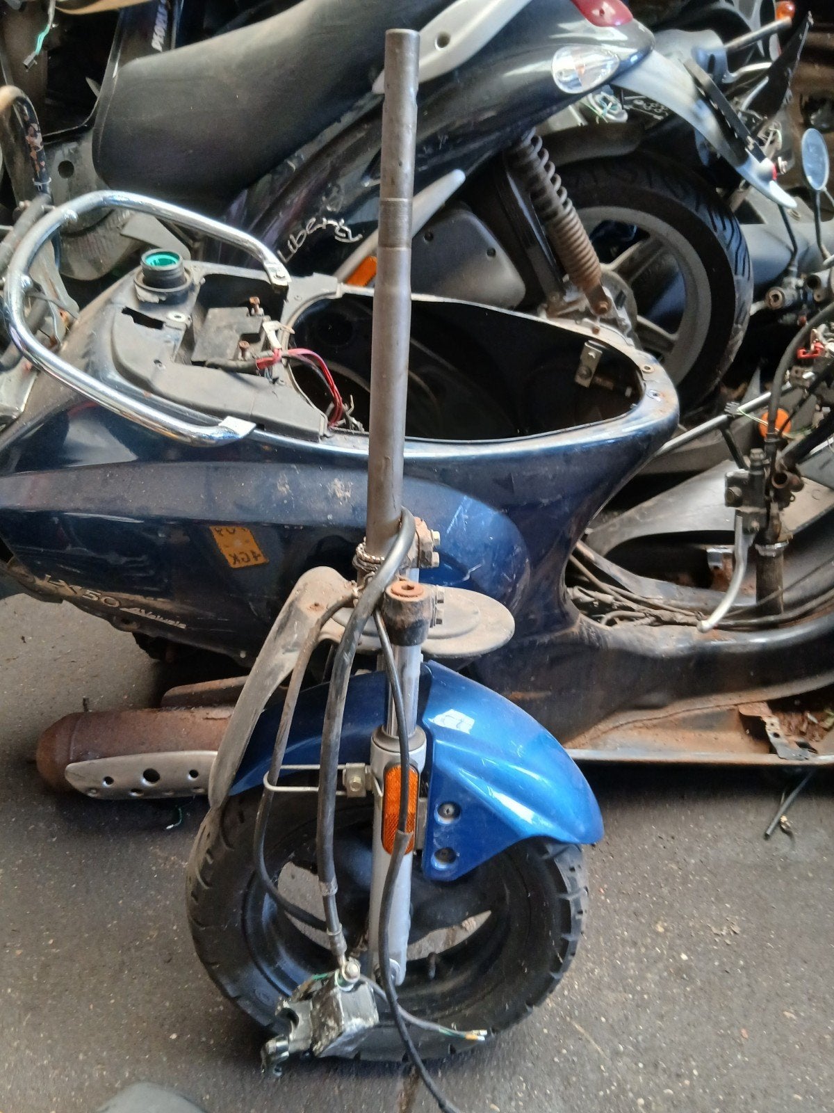 Kymco agility 50 10 inch voorvork compleet, Ophalen of Verzenden, Gebruikt, Overige typen, Kymco
