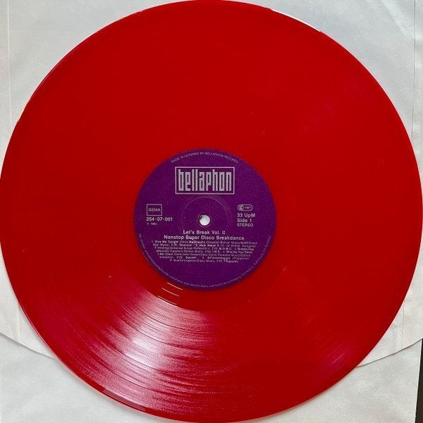 LP - Let's Break Vol. 2 Rood Vinyl - Super Disco Breakdance), Cd's en Dvd's, Beschermende buitenhoes, LP, Ophalen of Verzenden