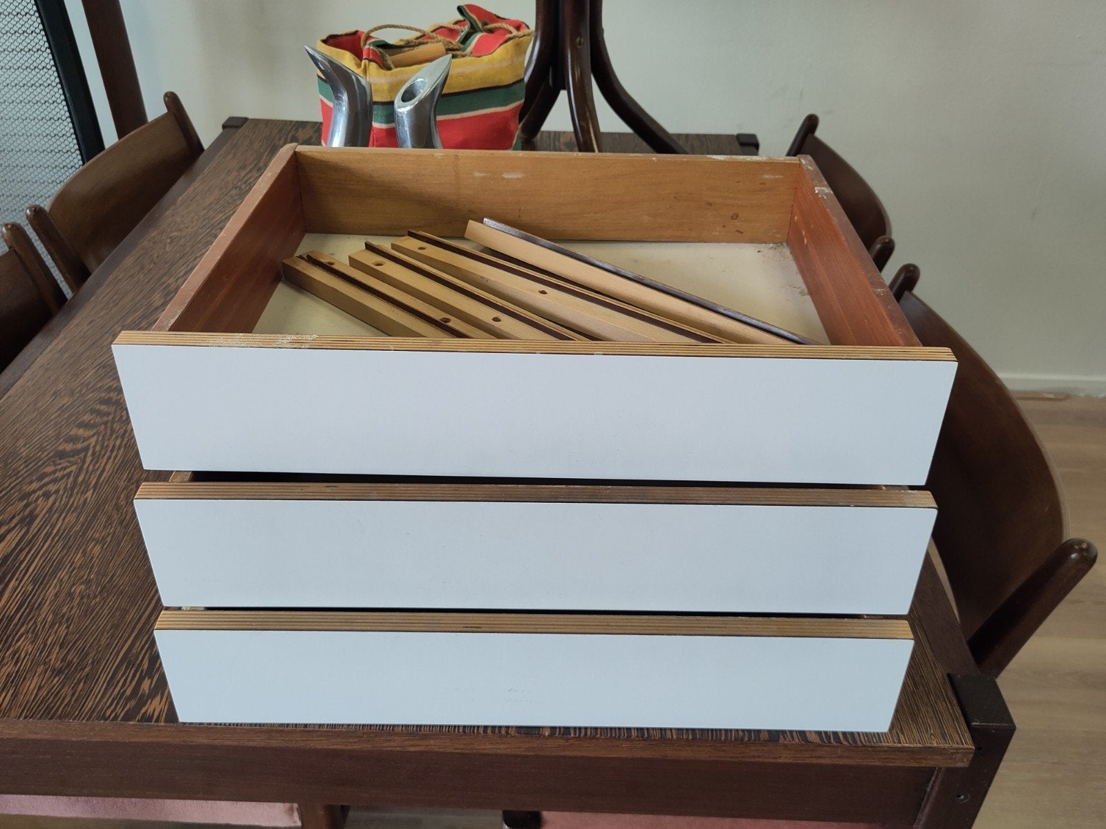 Vintage Pastoe lade voor nachtkastje ladekastje hout kast, Ophalen of Verzenden, Gebruikt, Grenen